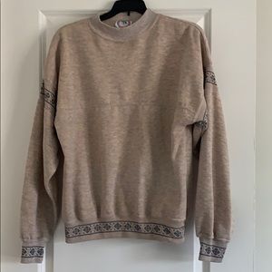 Vintage mock-neck sweatshirt
